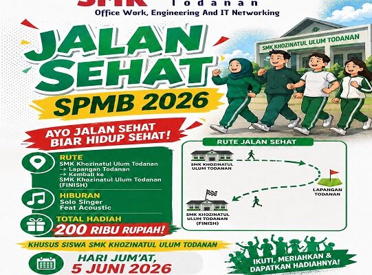 Jum’at Sehat dan Jalan Sehat SMK Khozinatul Ulum Todanan