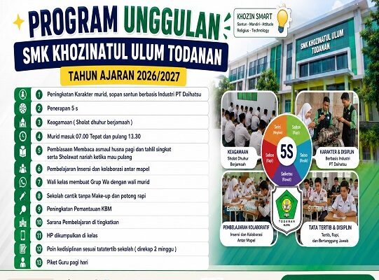 Program Unggulan SMK Khozinatul Uloum Todanan 2026
